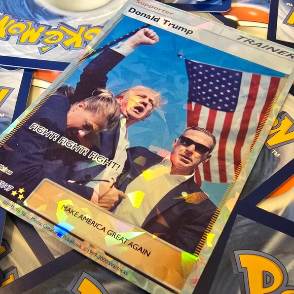 Trump Earshot Trainer Pokemon Card - Picture 4 of 7